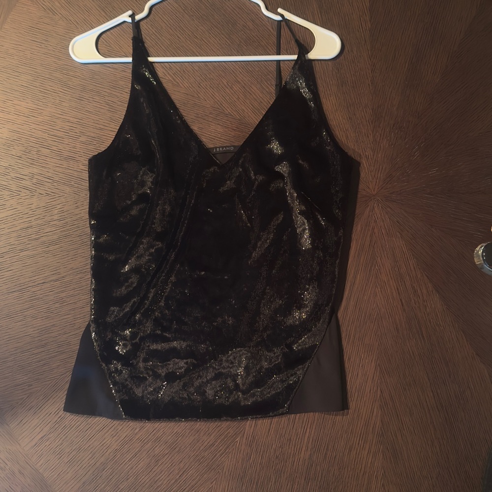 J Brand Black Fitted Sleeveless Camisole